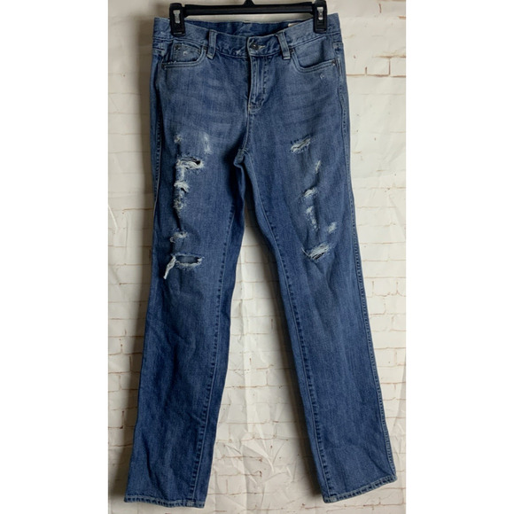 Two By Vince Camuto Womens Straight Distressed Jeans Size 26 - Picture 1 of 3